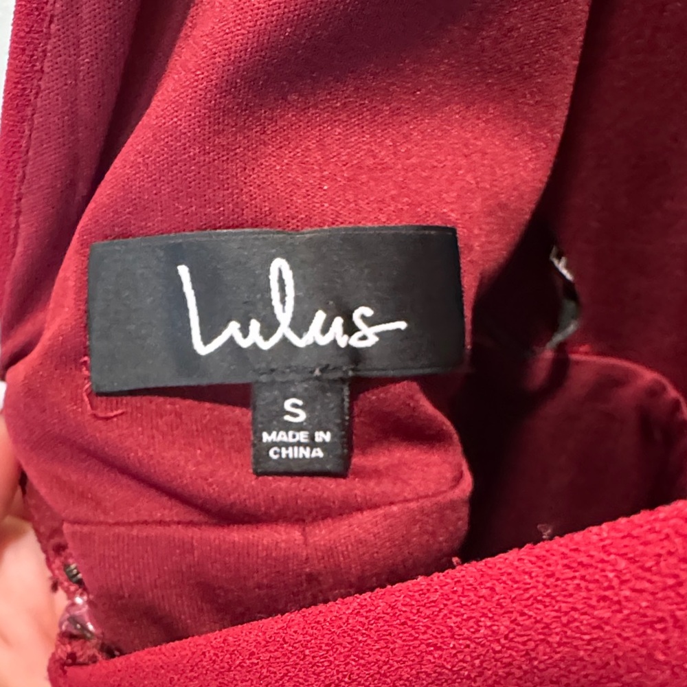 Lulu's Deep Red Backless Dress - Picture 10 of 10